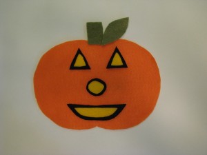 Felt Jack-o-Lantern Face