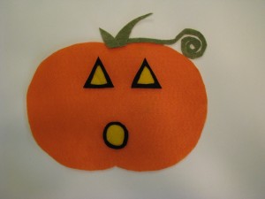 Felt Jack-o-Lantern Face